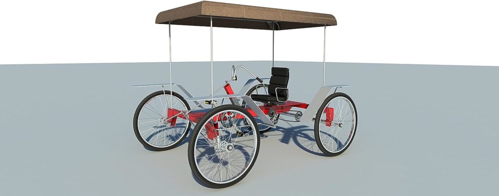 I.E. 4 Wheel Bike Plans DIY Pedal Car Quad Cycle Rickshaw Pedicab Build Your Own (354684kjjk)