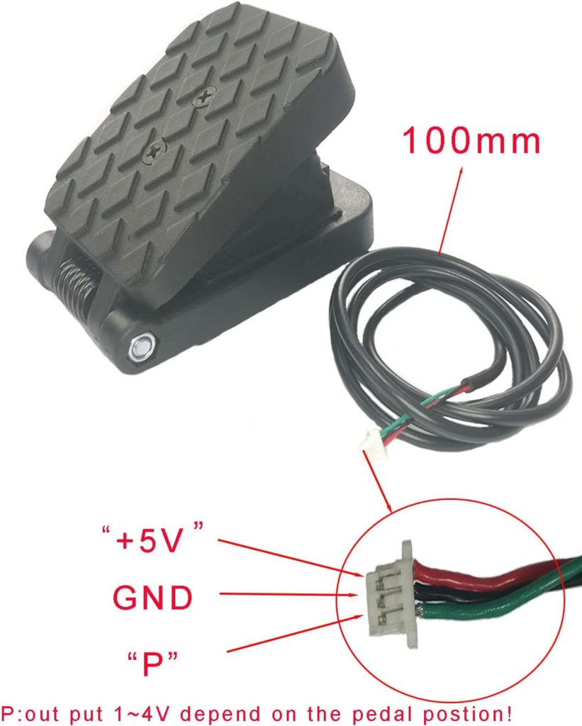 MgcSTEM Variable Speed Pedal Electric Pedal Foot Switch Accessory for Kids Cars Children Electric Ride on Toys Replacement Parts Connectors