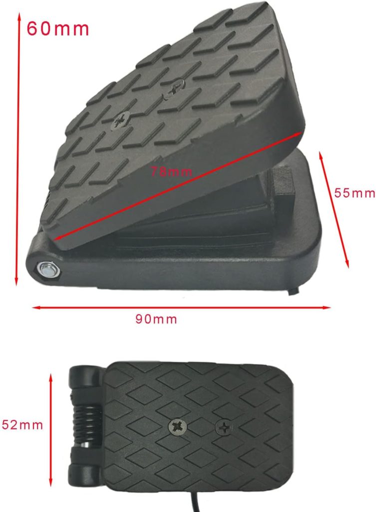 MgcSTEM Variable Speed Pedal Electric Pedal Foot Switch Accessory for Kids Cars Children Electric Ride on Toys Replacement Parts Connectors